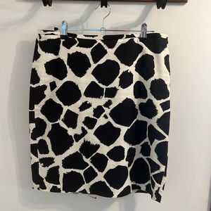 LOFT Animal Print Pencil Skirt